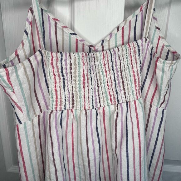 Gap Linen Blend Striped Sundress Size Large - Picture 5 of 6